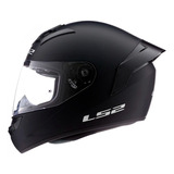 Casco Moto Ls2 352 Rookie Negro Mate + Spoiler Alerón