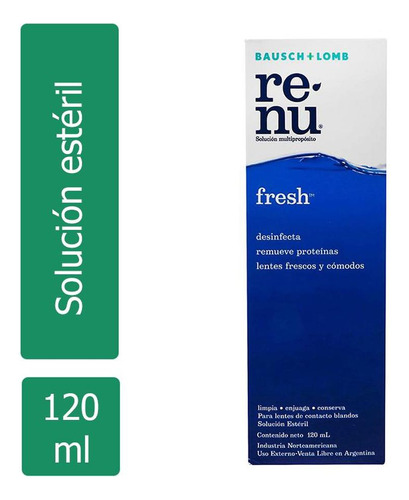 Renu Plus Solución Multipropósito Caja Con Frasco Con 120 Ml