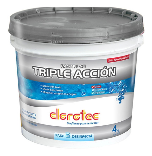 Pastilla Clorotec Triple Accion X 4k