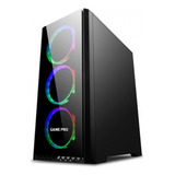 Gabinete Game Pro P1 Atx, Mid-tower, 3x Fan Rgb Panel Vidrio