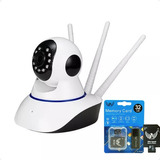 Câmera Segurança 360 Graus Wifi Sistema Yoosee Ip C/ Alarme 