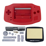 Carcasa Para Game Boy Advance (gba) Color Solido Rojo