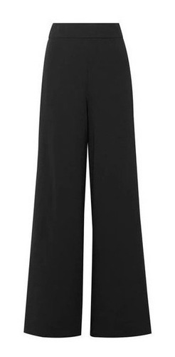 Calça Pantalona Preta Boca Flare Cintura Alta