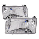 Ford F150 F250 F350 1992 - 1998 Juego Faros Con Lente Claro