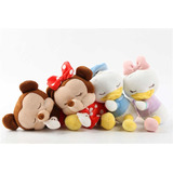 Peluche De Mickey, Minnie, Donald Y Daisy Dormidos - Disney