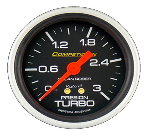 Manometro Presión De Turbo 3kg Competicion 60mm