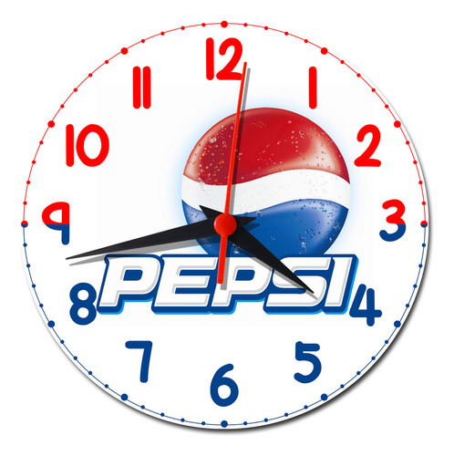 Relógio De Parede Pepsi Retro Vintage Pepsi Decoração