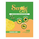Smile Cats 4 Kg Limón - Arena Ecológica Para Gatos