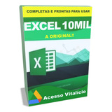 Pacote 10mil Planilhas Excel Editáveis+ Brindes Frete Grátis