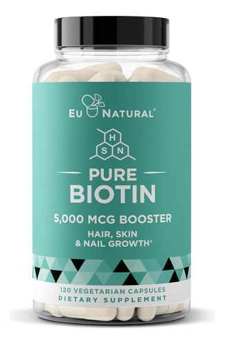 Biotin 5000 Mcg - Crecimiento De Cabello Más Saludable, 