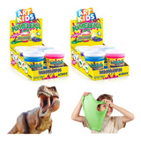 Kit 12 Slime Cores E Dinossauros Diversos 180g Kimeleka