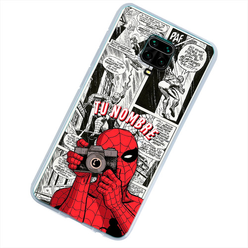 Funda Para Xiaomi Spiderman Fotógrafo Personalizada Nombre