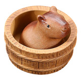 Minité Con Forma De Capibara De Arcilla Para Mascotas, Decor