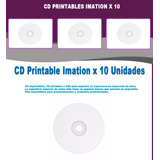 Cd Printable Imprimibles Imation X 10 Unidades