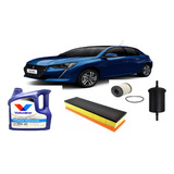 Kit 3 Filtros  Peugeot 208 1.5 +4l Valvoline 10w40 Semi 