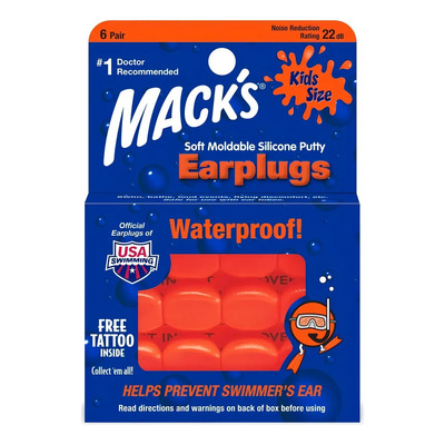 Tapones Moldeables Mack's Niños Silicona Natación 6 Pares | MercadoLibre