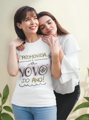 Camiseta Promovida A Vovó Do Ano Camisa Presente Surpresa | MercadoLivre