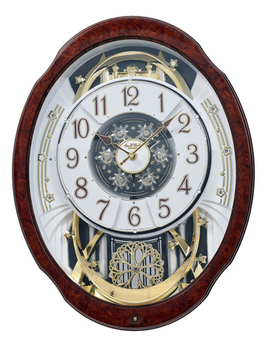 Rhythm Clock S Reloj Magico De Movimiento  Woodgrain Marvelo