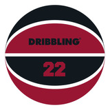 Pelota Basquet Drb Nº 7 Caucho Basket Dribbling - Olivos Color Negro - Rojo