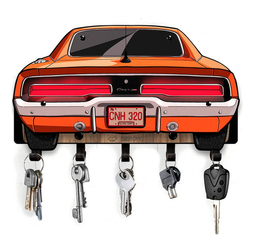 Portallaves Y Repisa Dukes De Hazzard General Lee Dodge