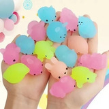 Mochi Squishy Luminoso X 10 Unidades Juguete Mini Antiestres