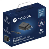 Cargador Motorola Original + Cable Tipo C Carga Rápida - 20w