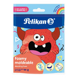 Foamy Moldeable Lavable Pelikan 50gr Color Rojo