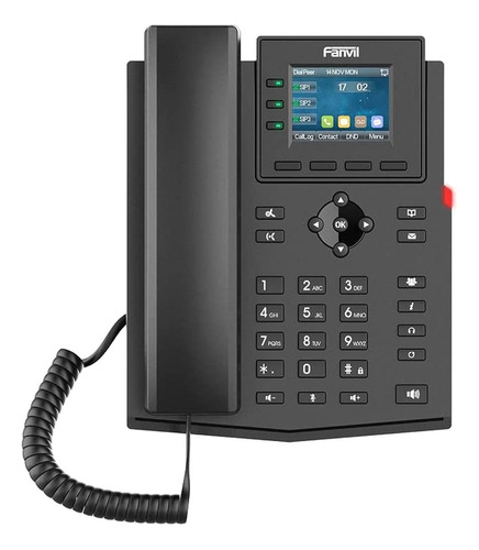 Teléfono Ip Oficina Fanvil Lcd 2.4 Color 2x Rj45 Poe X303p