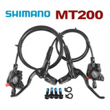 Juego De Frenos De Disco Hidráulico Shimano Mt200 Biccle Bik