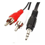 Cable Audio Plug 3.5 Mm Stereo A 2 Rca Macho 1.8m E.austral