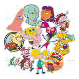 Pack Stickers Calcos Vinilos Dibujos Nickelodeon - Termo Pc