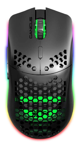 Mouse Gamer 3dfx Ganicus 6400 Dpi Rgb Negro