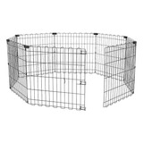 Corral Jaula Para Perros Expandible 91cm Con Puerta 8 Panel