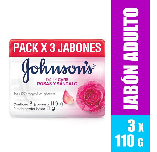 Jabón Johnson Rosas & Sándalo - G - g a $38