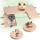 Accesorios Para Jaula 3 Plataformas Hamster Conejo Hurones