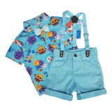 Roupa Bolofofos Menino Conjunto Infantil Bolofofo Telas