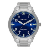 Relógio Orient Masculino - Mbss1361 D2sx Cor Da Correia Prata Cor Do Bisel Prata Cor Do Fundo Azul