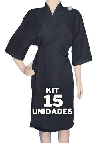 Kit 15 Quimonos Roupão De Salão Estética Plus Size Extra Gg