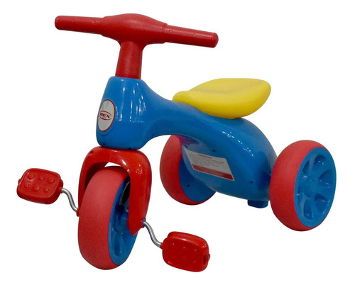 Juguete Game Power Triciclo Correpasillo Con Pedales Azul Be