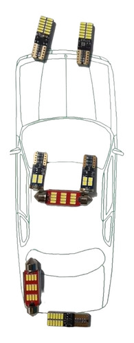 Kit Led Interior Seat Ibiza 2015 2 Puertas Cuartos...
