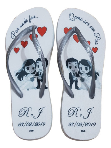 12 Pares Chinelos Personalizados+embalagem Brinde