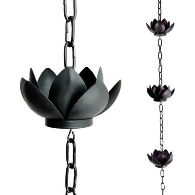 Drenaje Decorativo Con Cadena De Lluvia De Loto Al Aire Z