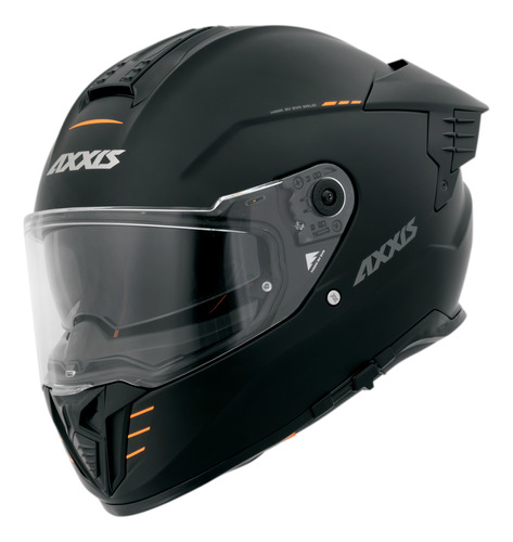 Capacete Axxis Hawk Sv Matte C/oculos Preto Fosco Lançamento