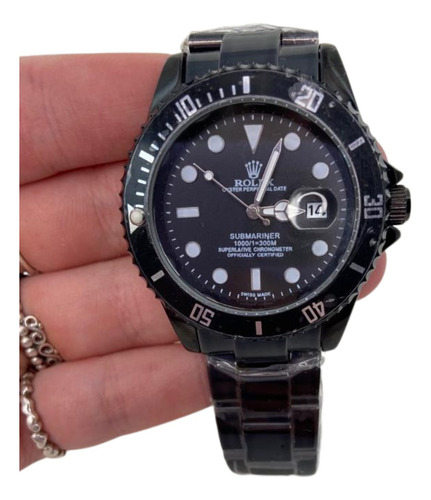 Relogio Rolex Masculino Submariner Preto