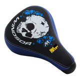 Asiento Para Bicicleta Bmx Windsor Skull Azul