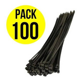 Amarra Abrazadera Plástica Negra 150 X 3.6mm Pack 100 Unid