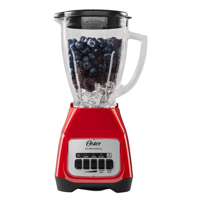 Licuadora de 2 Velocidades con Vaso de Vidrio BLSTKAG-RPB 550W Color Rojo 1.5 L Oster | Meses sin interés