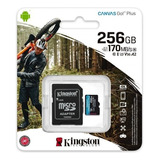 Memoria Kingston Microsd Canvas Go Plus 256gb Uhs I Clase 10