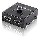 Seletor Switch Hdmi 2 Portas Bidirecional 2x1 E 1x2