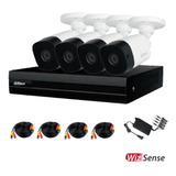 Kit Videovigilancia Dahua 4 Camaras 1080p Dvr 8 Canales